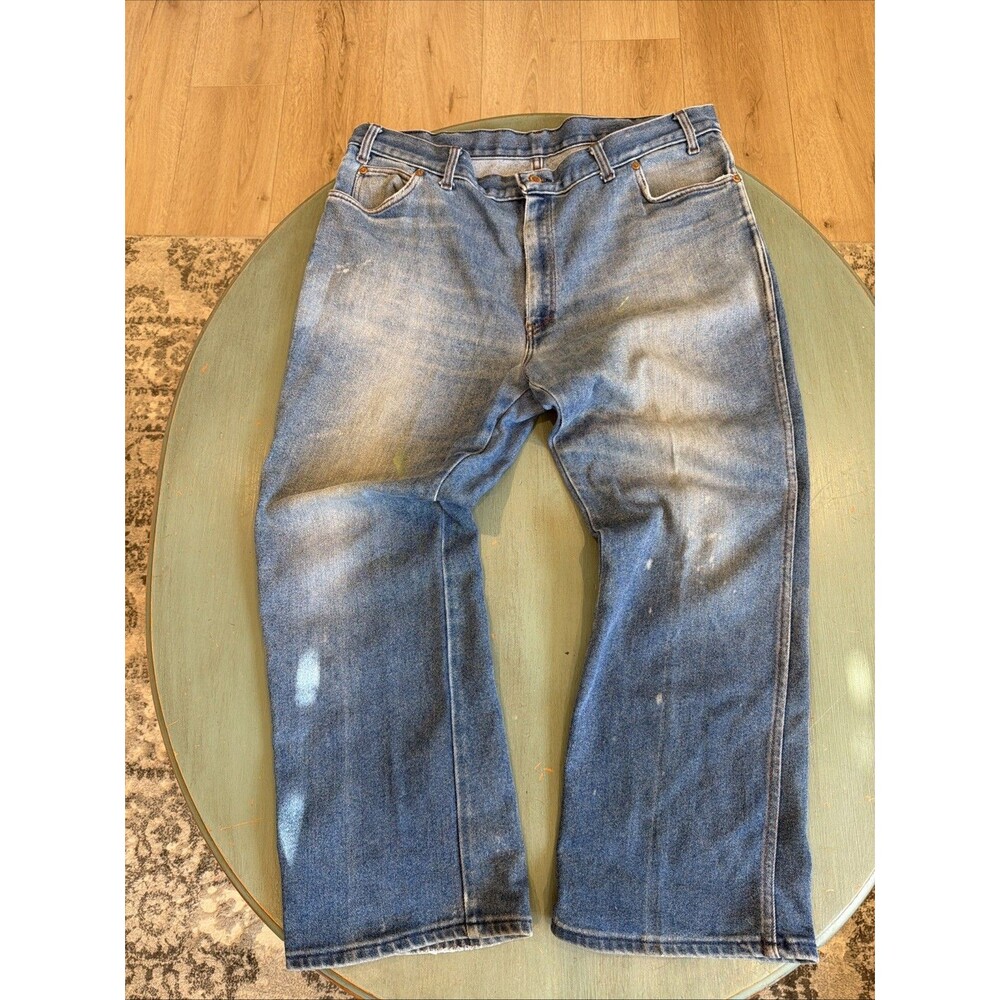 Vintage Long Haul Made in USA Jeans 42x30 Heavy Faded Distressed Work Wear